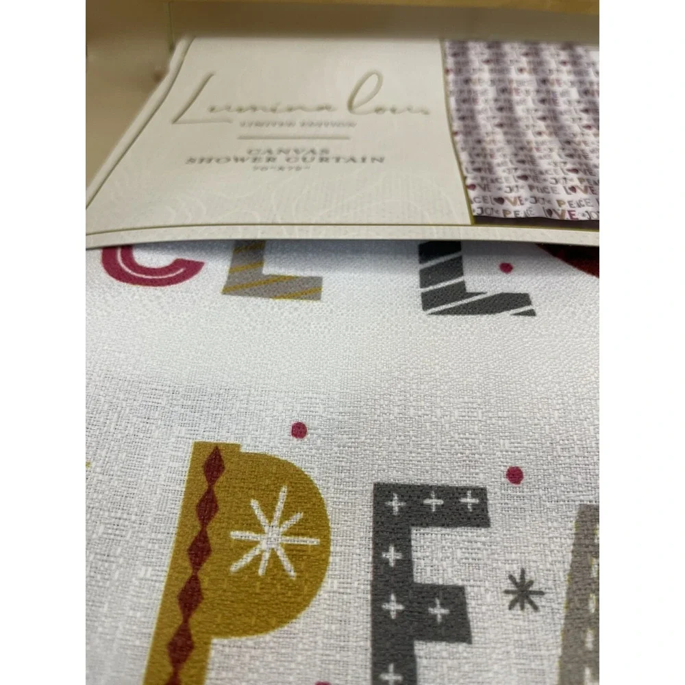 Christmas Canvas Shower Curtain Limited Edition 70